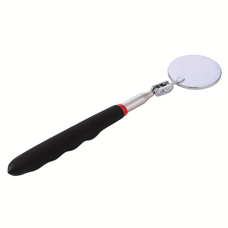 TEMU Black Undercarriage With Telescopic Folding Handle, Magnetic Pickup Tool With Light, Magnetic Rod, Automotive Repair Tool, Metal Pickup Tool, Suction Pound