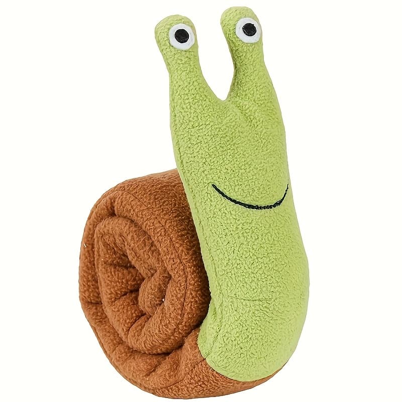 TEMU Snail Canine Toy - Soft Puzzle Treat Holder And Slow Feeder For Snuffling And Fun