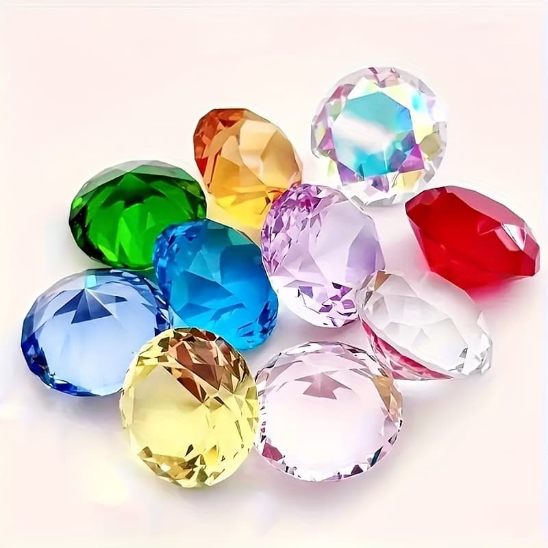 TEMU A Set Of 20 Acrylic Pirate Treasure Gems, Colorful Imitation , Suitable For Party Games, Holiday Decorations, Table , Wedding Favors, Event Accessories, 14 And Up