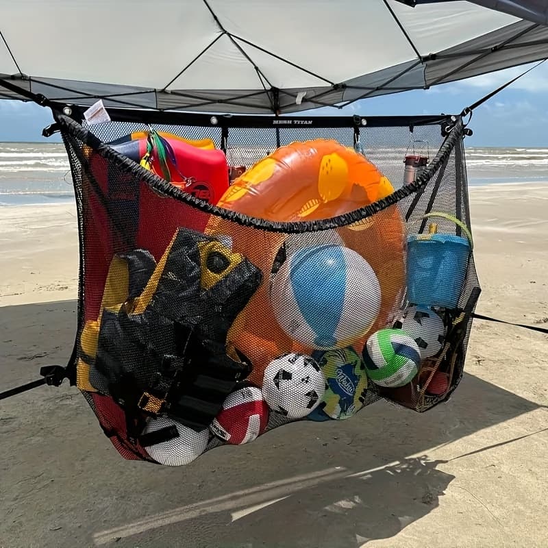 TEMU Drawstring Bag, Swimming Pool Storage Bag, Large Capacity Storage Net Bag, Inflatable Swimming Ring Storage Bag, Swimming Pool Accessories