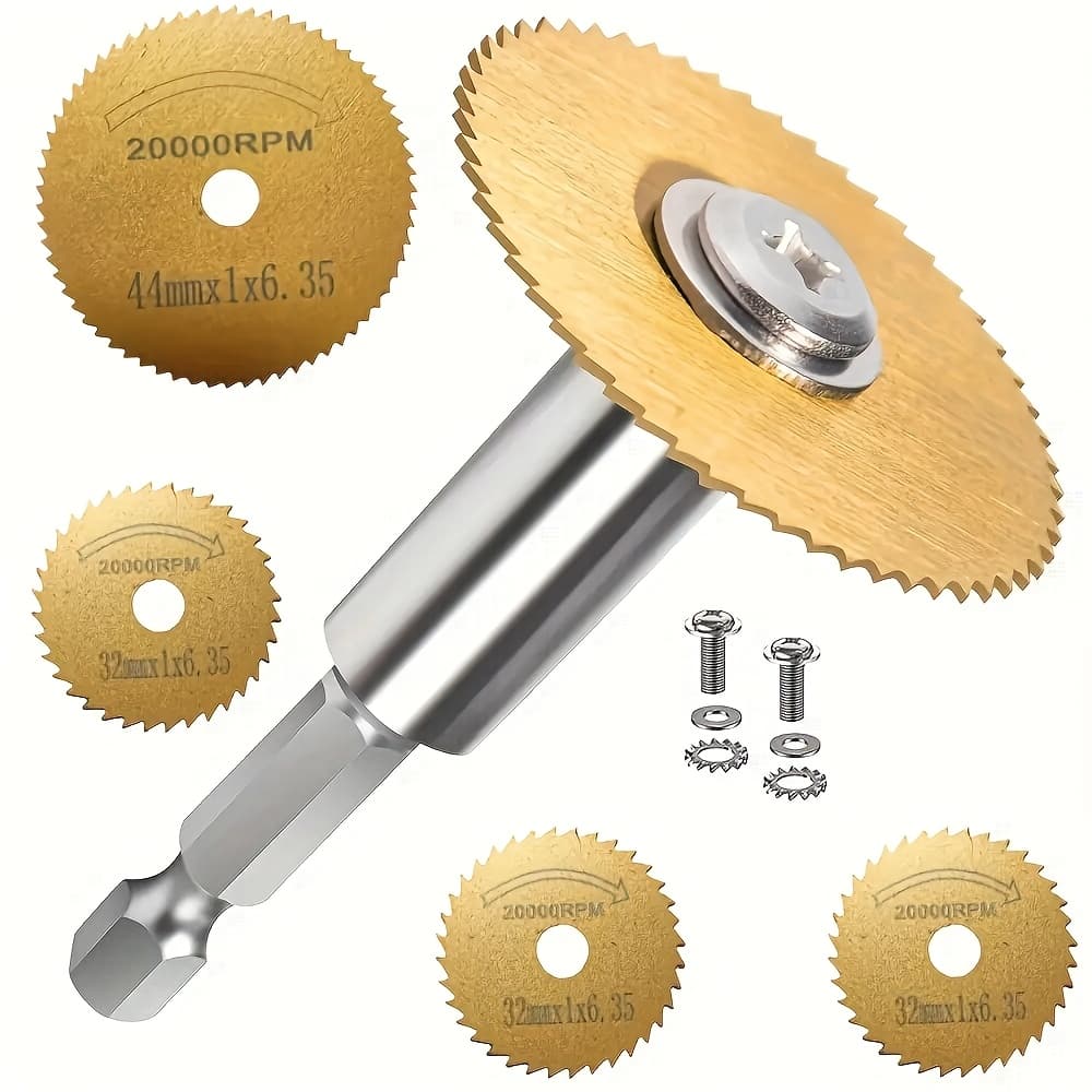 TEMU High Speed Saw Blade Set, Coating, Steel Saw Blade Wheel, Used For Rotating Tool Cutting