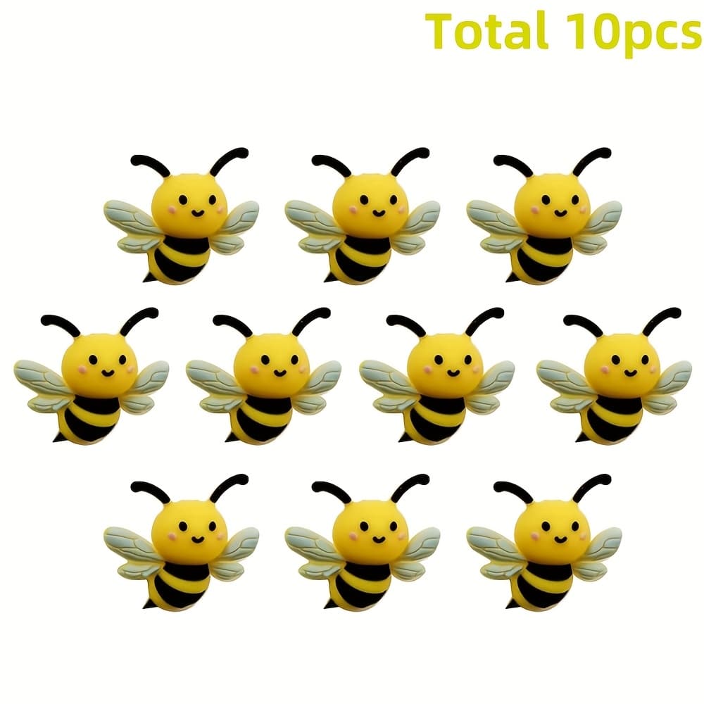 TEMU 10pcs 3d Silicone Beads Bulk Silicone Beads Animal Silicone Beads Silicone Pen Beads For Diy Beaded Pen Jewelry Making(bee)