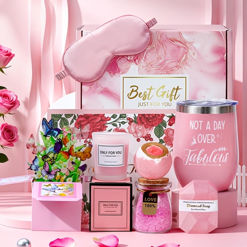 TEMU 8pcs Women' Gift Basket Set The Perfect Valentine's Day Gift For Wives And , Gift For Daughters And Mothers, The For Best Gift For And Sisters, A Self-care Treat, Or A Christmas Present
