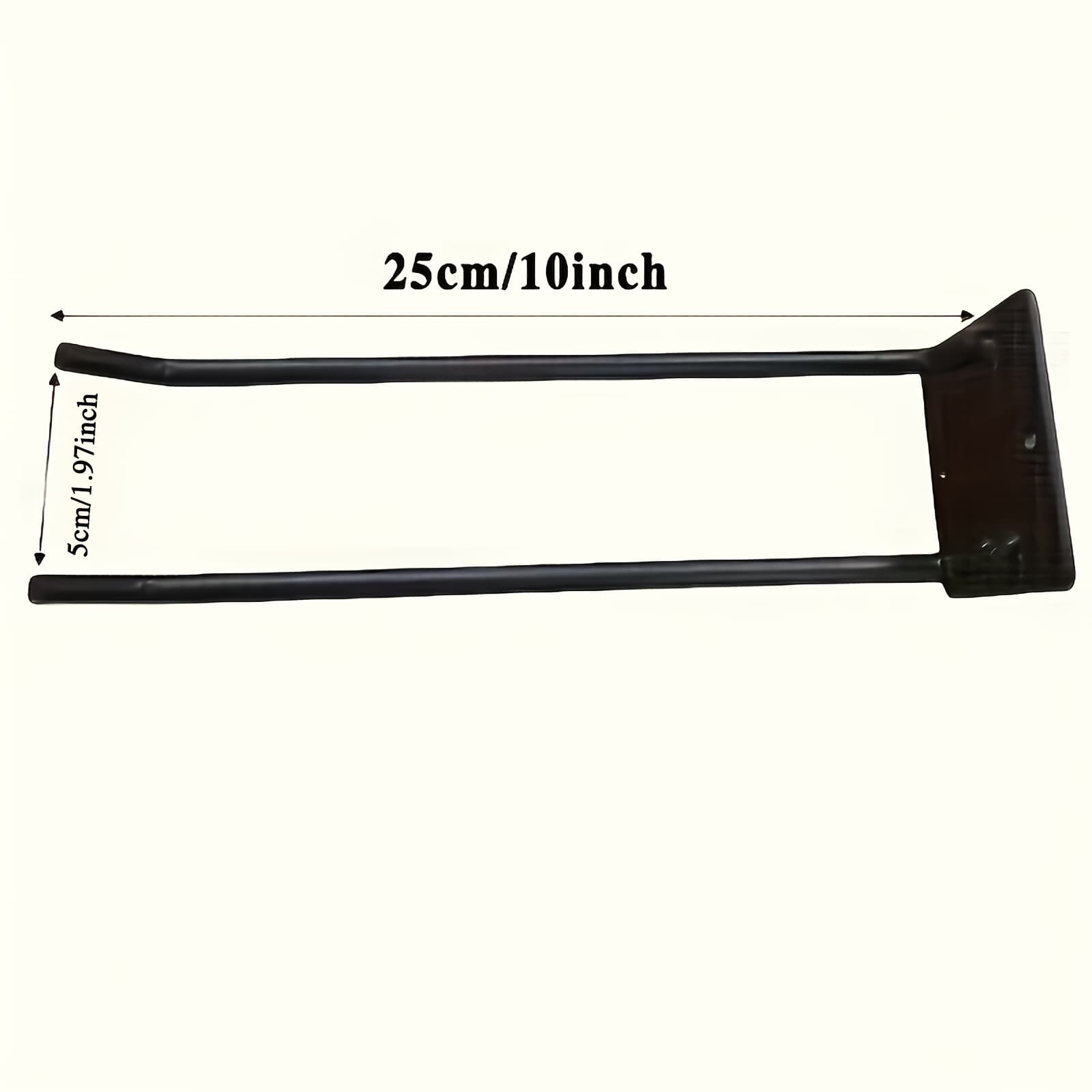 TEMU A Wall-mounted Metal Tool Holder / 1pc - Versatile Garage And Garden Rack For Shovels, Rakes, And Brooms - Durable Storage Hooks With An Unfinished Look