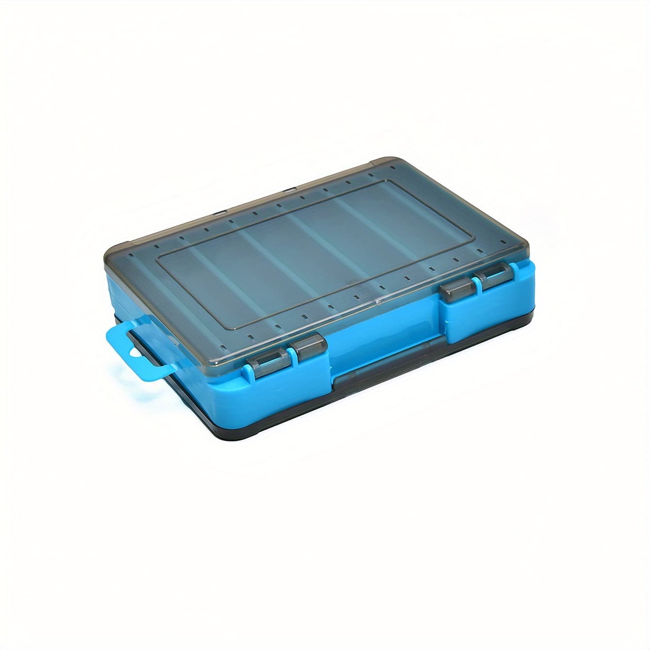 TEMU Double-sided Tackle Box 12-grid Lure Bait Hook Wooden Shrimp Storage Box Fishing Additions Tool Storage Box Carp Shaker Fishing Supplies