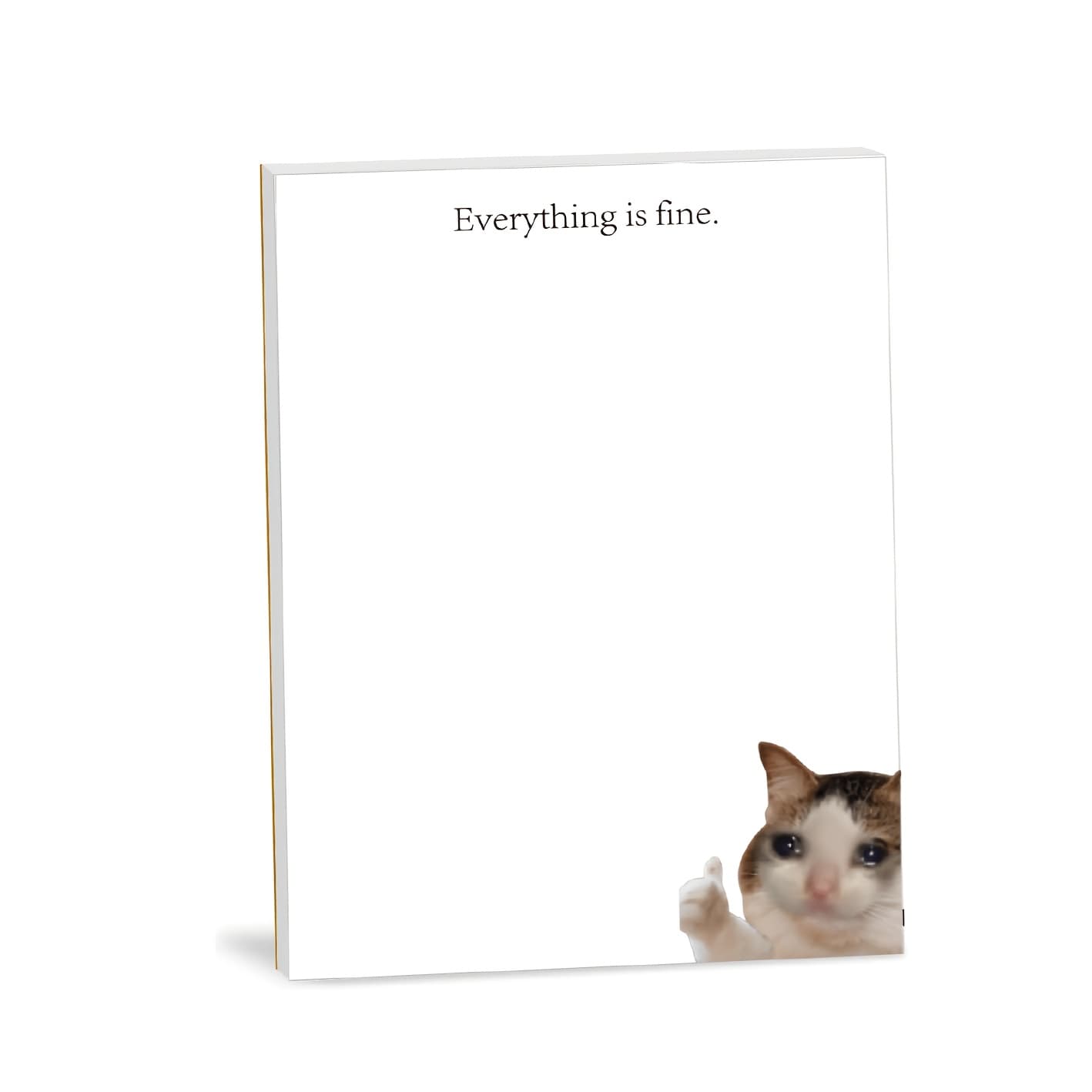 TEMU Everything Is Notepad - 4 X 5.25 Inches, 50 Sheets - Cute Memo Pad - Novelty Gag Gift For Work Office, And Coworkers