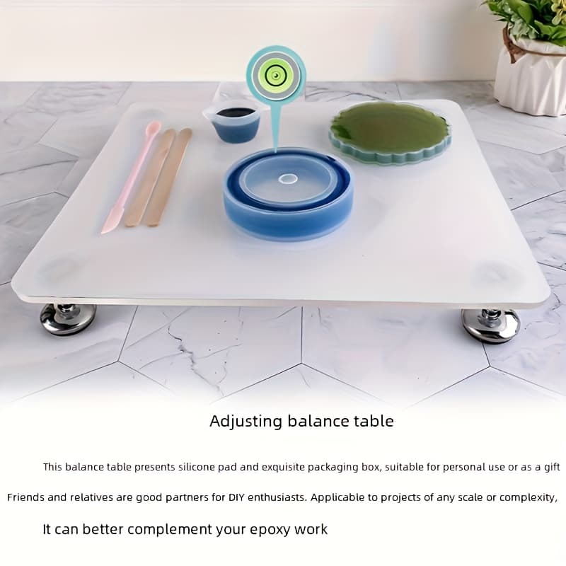 TEMU Diy Resin Level Table; Acrylic Finder Plate; Adjustable Resin Dropper Mold; Table.