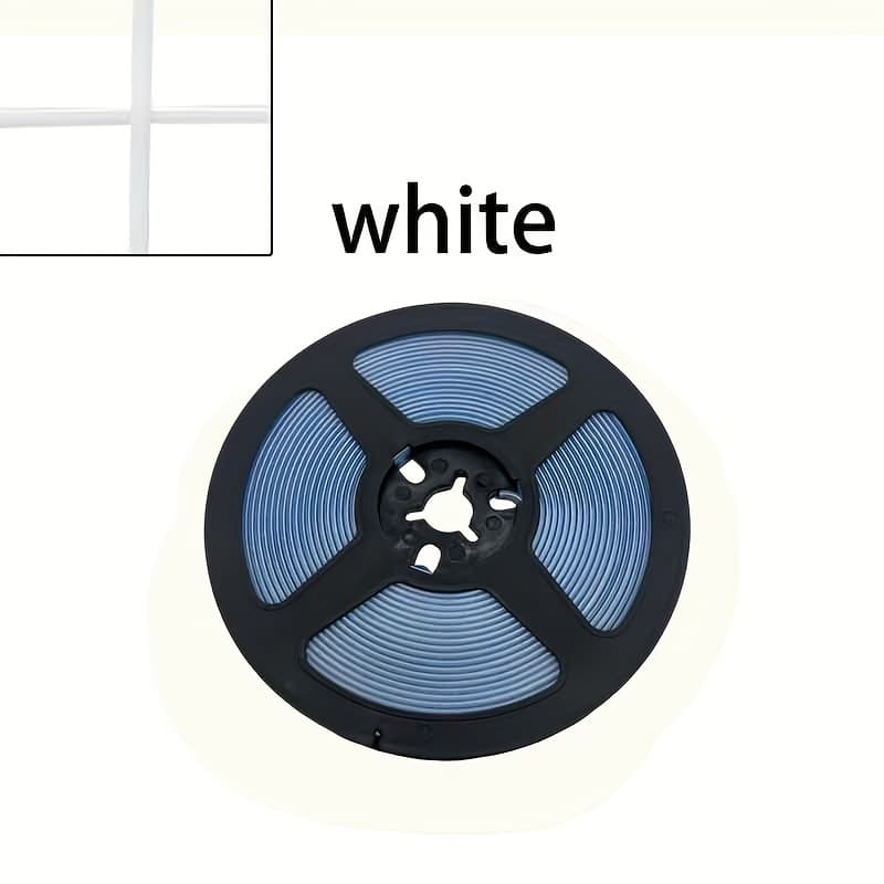 TEMU Self-adhesive Waterproof & Grout Tape - Flexible Pvc Sealing Strip For Kitchen, Bathroom, And More | Easy , Durable Seamless Design For Tile , Countertops, And Appliances, Grout Sealer