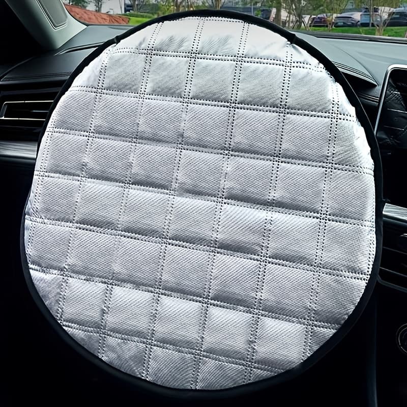 TEMU Suitu Portable Car Steering Wheel Sun Shade - For All Cars, Suvs & Trucks, Glare & Shield, Lightweight Sun Visor Shield Suitable For All Vehicles, , Compact Storage For Driving