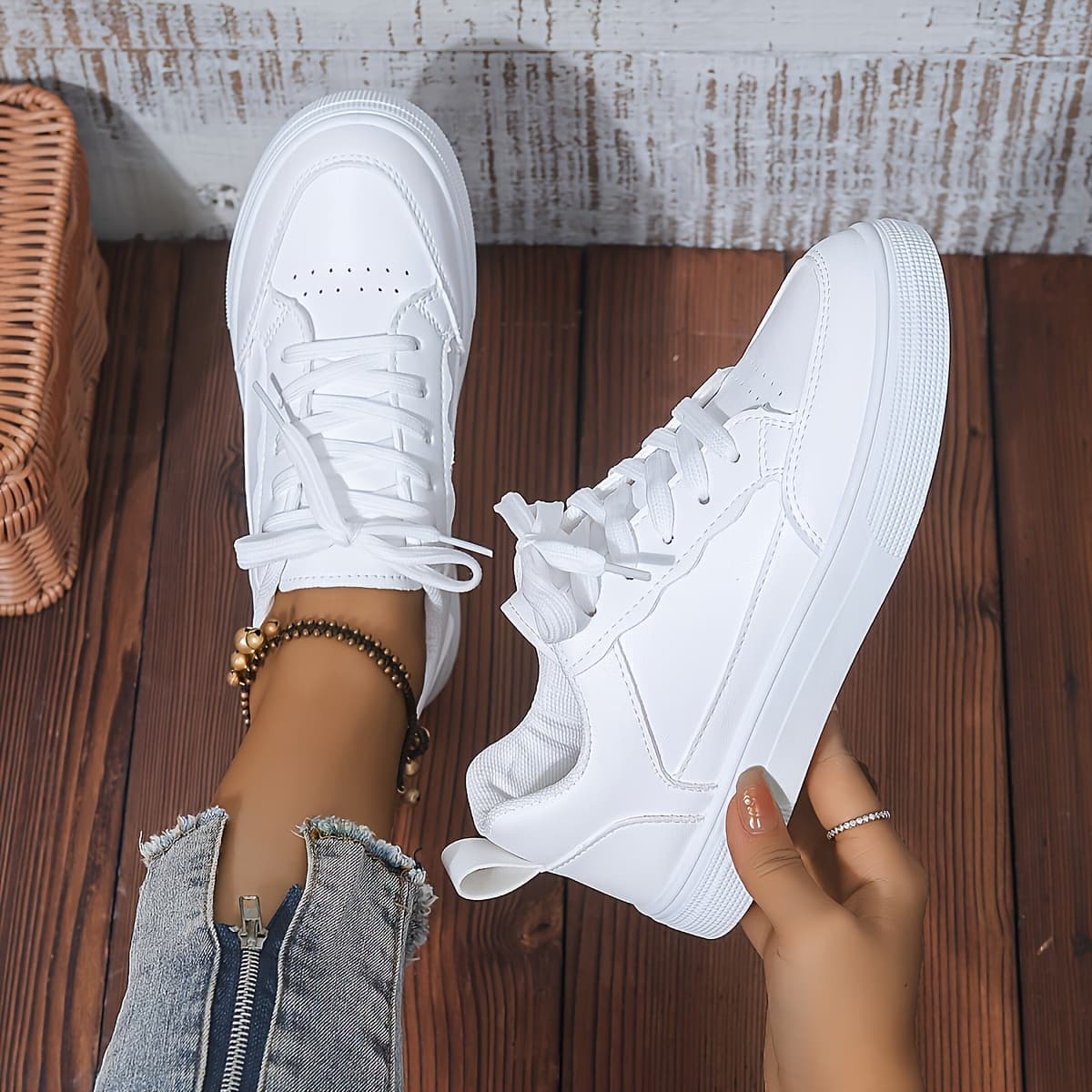 TEMU Fashionable Women' Shoes, Versatile For Outdoor Wear, Lightweight, Casual, And Easy-to-wear Shoes, Comfortable And Stylish., Women Shoes, Sneakers