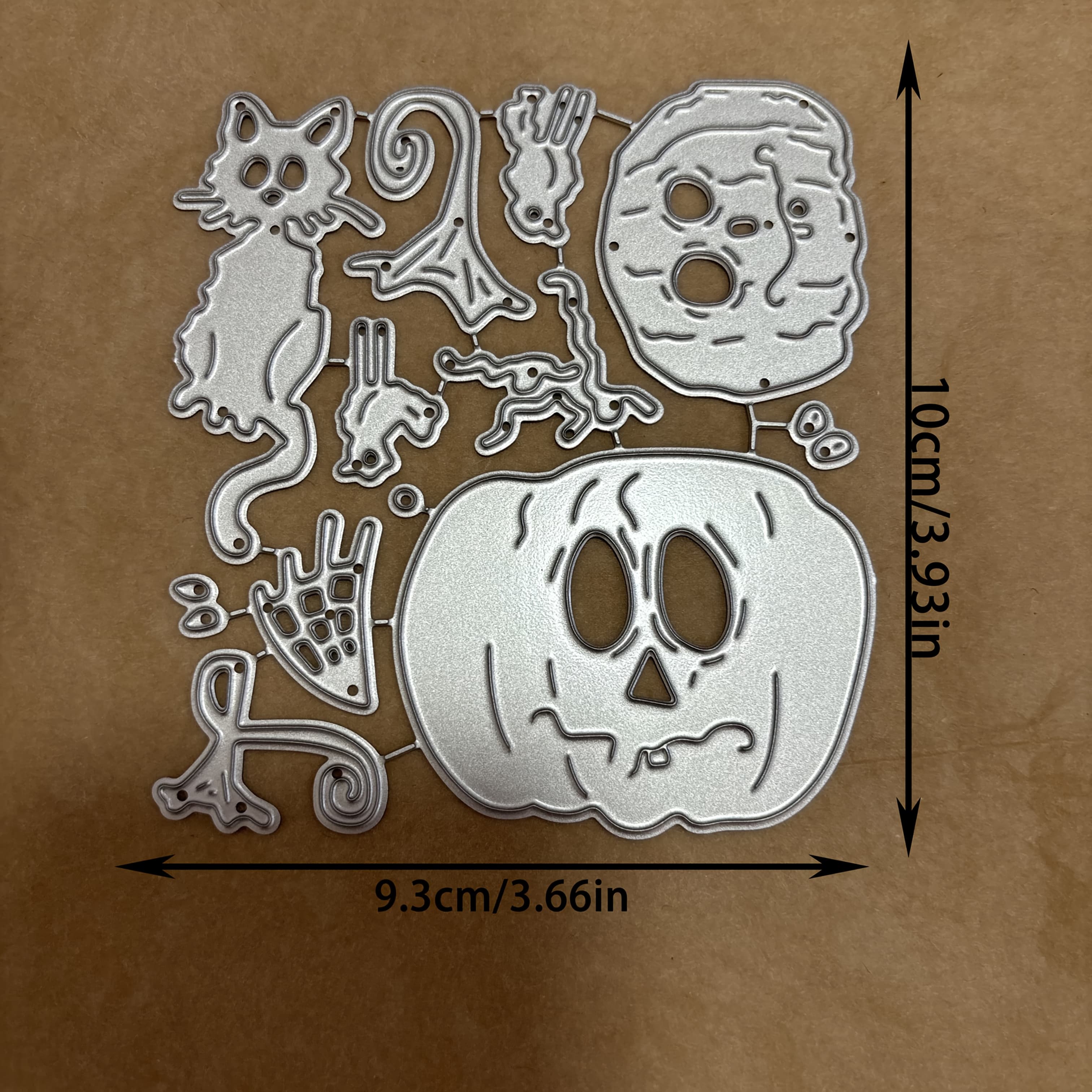 TEMU Halloween Pumpkins And Cats Diy Unique Greeting Cards And Home Decor Metal Cutting Dies - Cover Decoration!