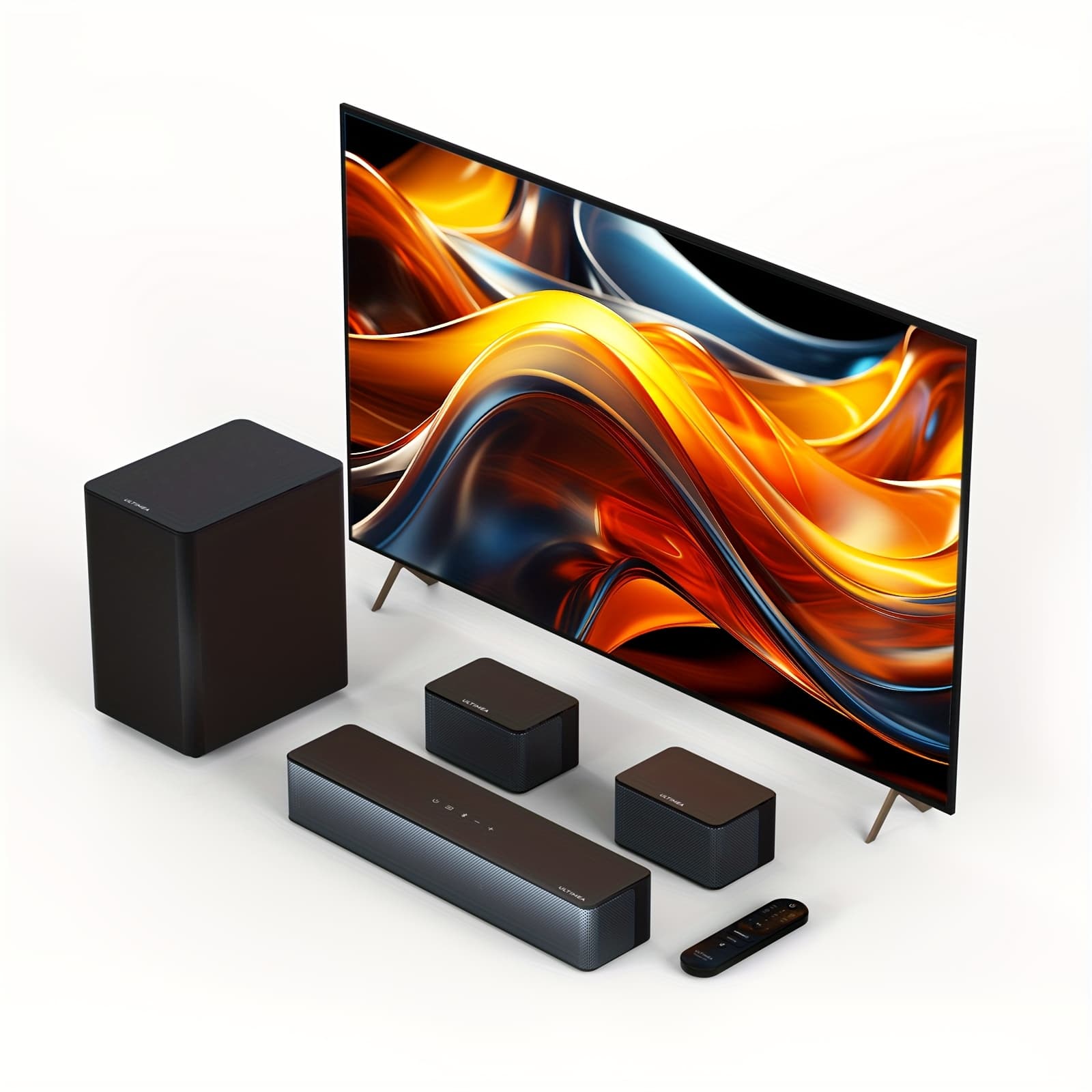 TEMU Ultimea 5. Soundbar, Surround Sound System Sound Bar For Smart Tv, Home Theater Tv Soundbar With Adjustable Surround Speakers And Subwoofer