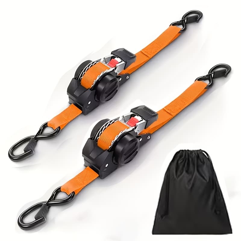 TEMU 2pcs/4pcs/ Adjustable Ratchet Rope, Heavy-duty Vehicle Retractable Rope - Cargo Rope, Suitable For Trucks, Trailers, Motorcycles, Moving, Electrical Appliances