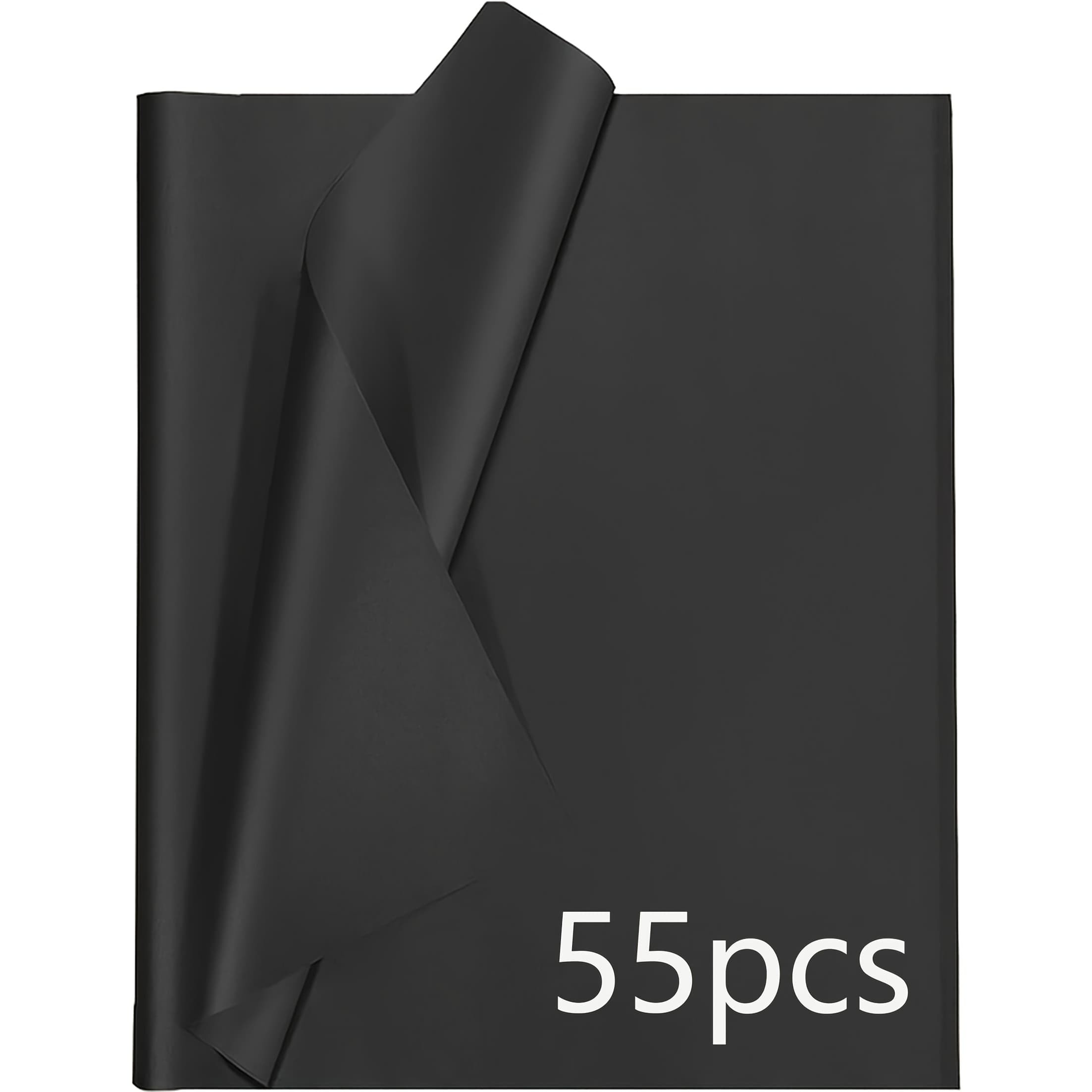 TEMU Black Tissue Paper 50.8cmx35.56cm Fantasy For Gift Wrapping, Flower Bouquets, Weddings, Birthdays, Parties & Holiday Decorations, Wedding Decoration | Sleek Texture |