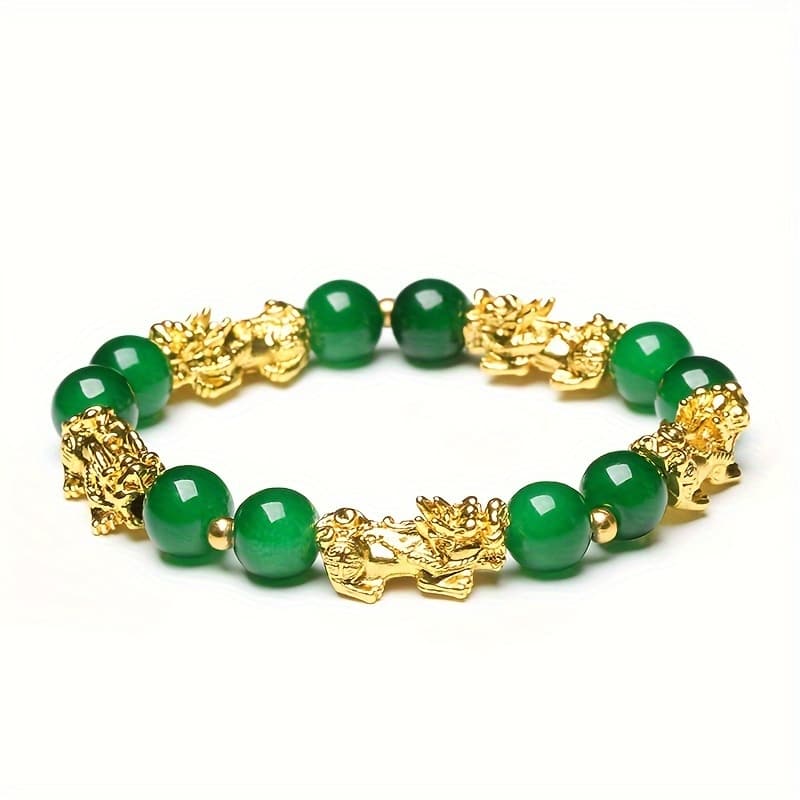 TEMU Chinese Pixiu Beads Bracelet Wealth Good Luck Bracelet Women Men Unisex Jewelry Gift