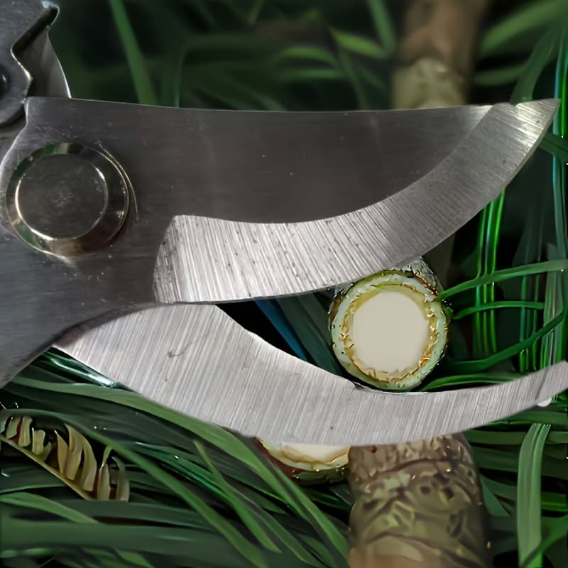 TEMU This Gardening Scissors Is So User-friendly! And Black Handle Is Comfortable To Grip, - Opening And Closing Is Easy, Is Sharp, The Pruning Is Smooth And Non-slip, A For Gardening