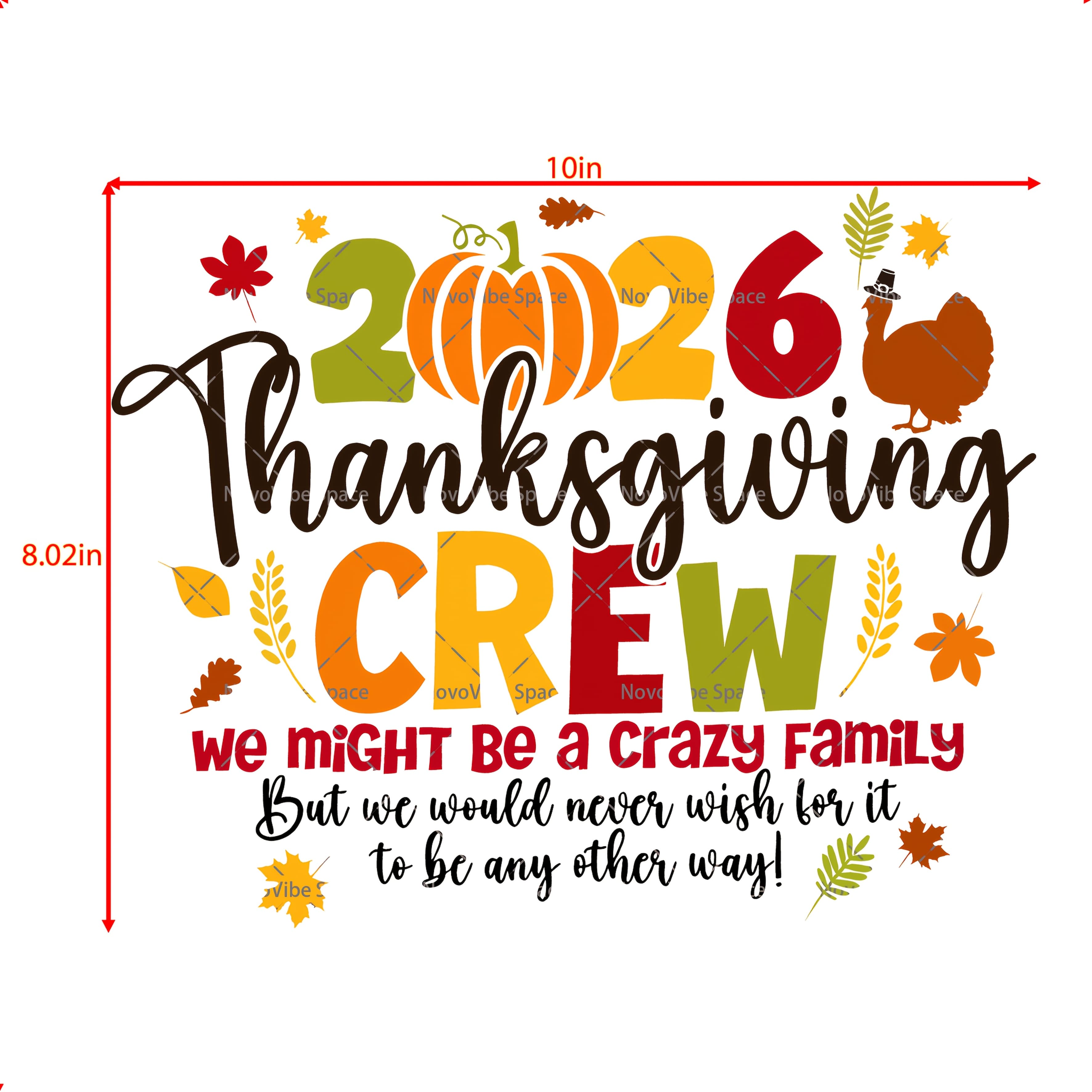 TEMU 2026 Thanksgiving Crew Dtf Iron-on Sticker. Features "thanksgiving Crew" Text, Turkey, Pumpkin. For T-shirts. Durable, Washable. Design. Perfect Thanksgiving Accessory