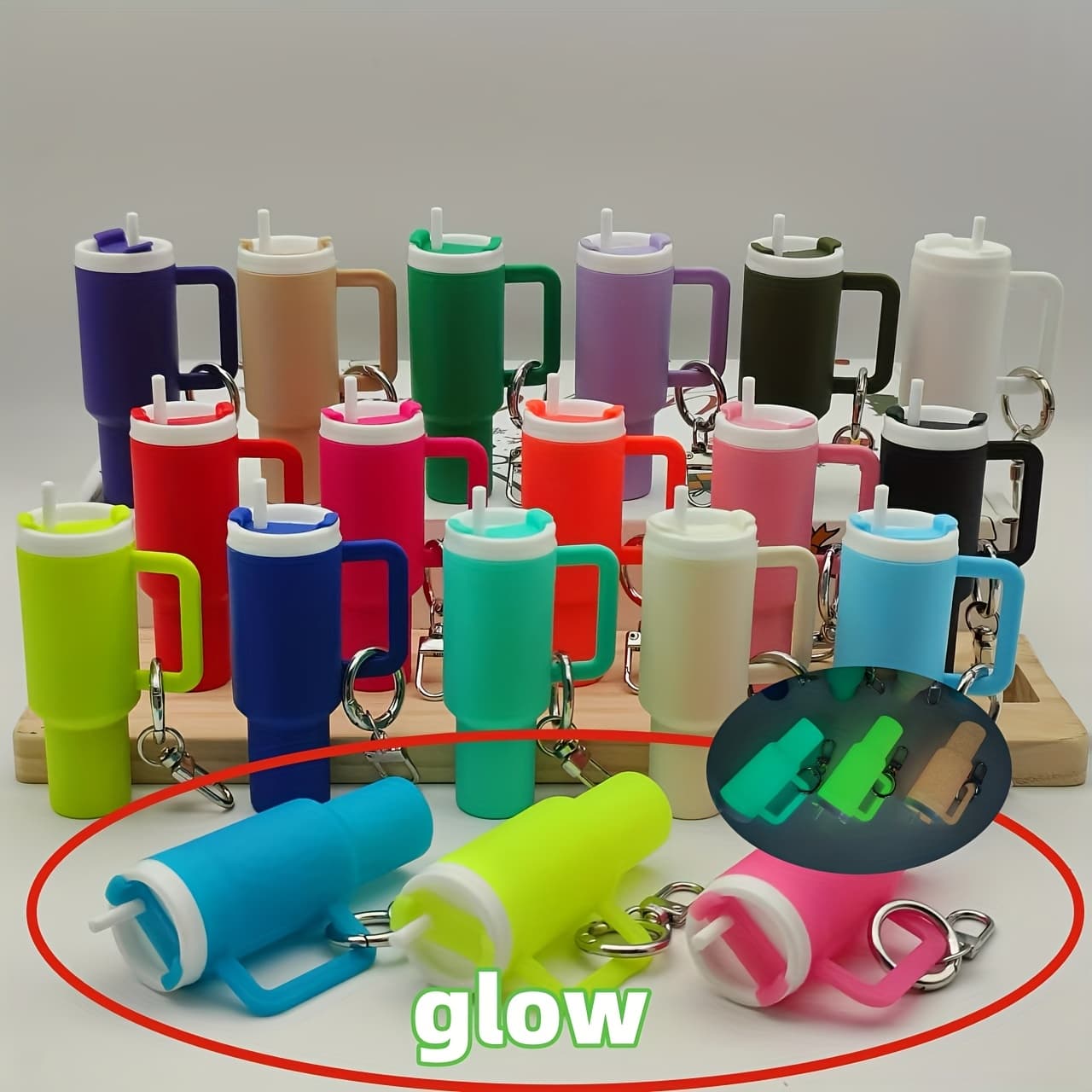 TEMU 16/19/50/100pcs Colorful Keychain With - Lipstick, Cosmetics, And Small Accessories Storage Artifact - Perfect Gift For Women And, Perfect For Birthday Festivals