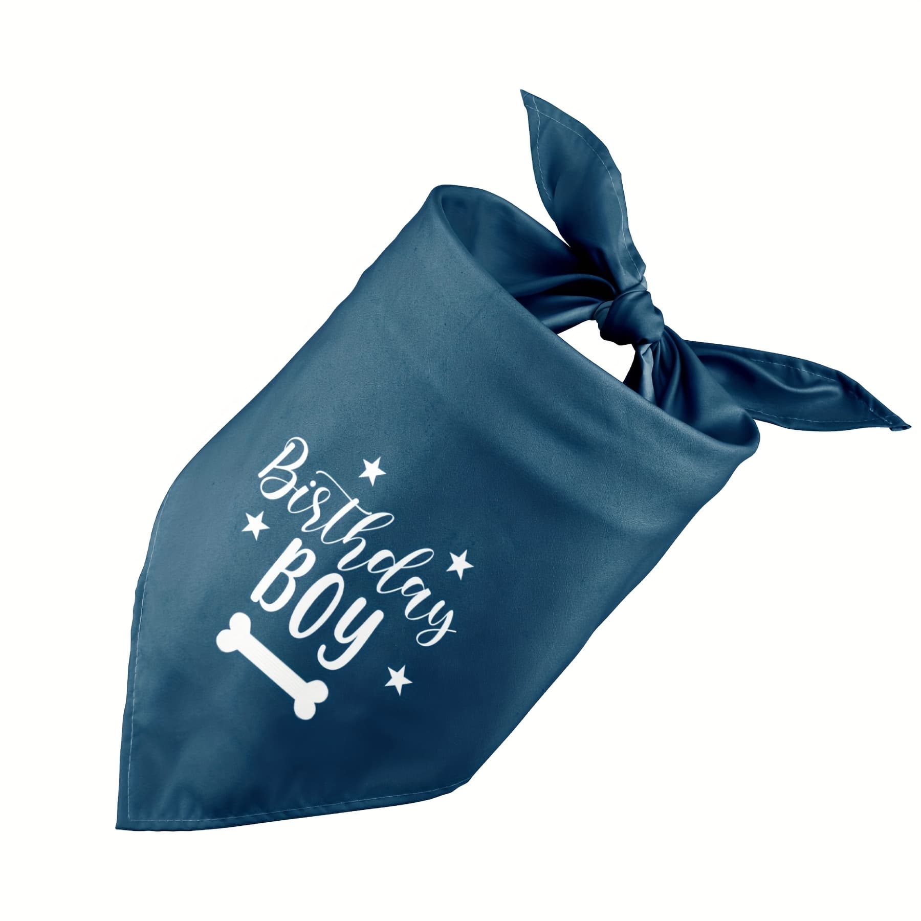 TEMU Adjustable Dog Bandana For Small To Medium Pets, Washable Soft Pet Scarf With Single-sided Birthday Boy Print, Accessory