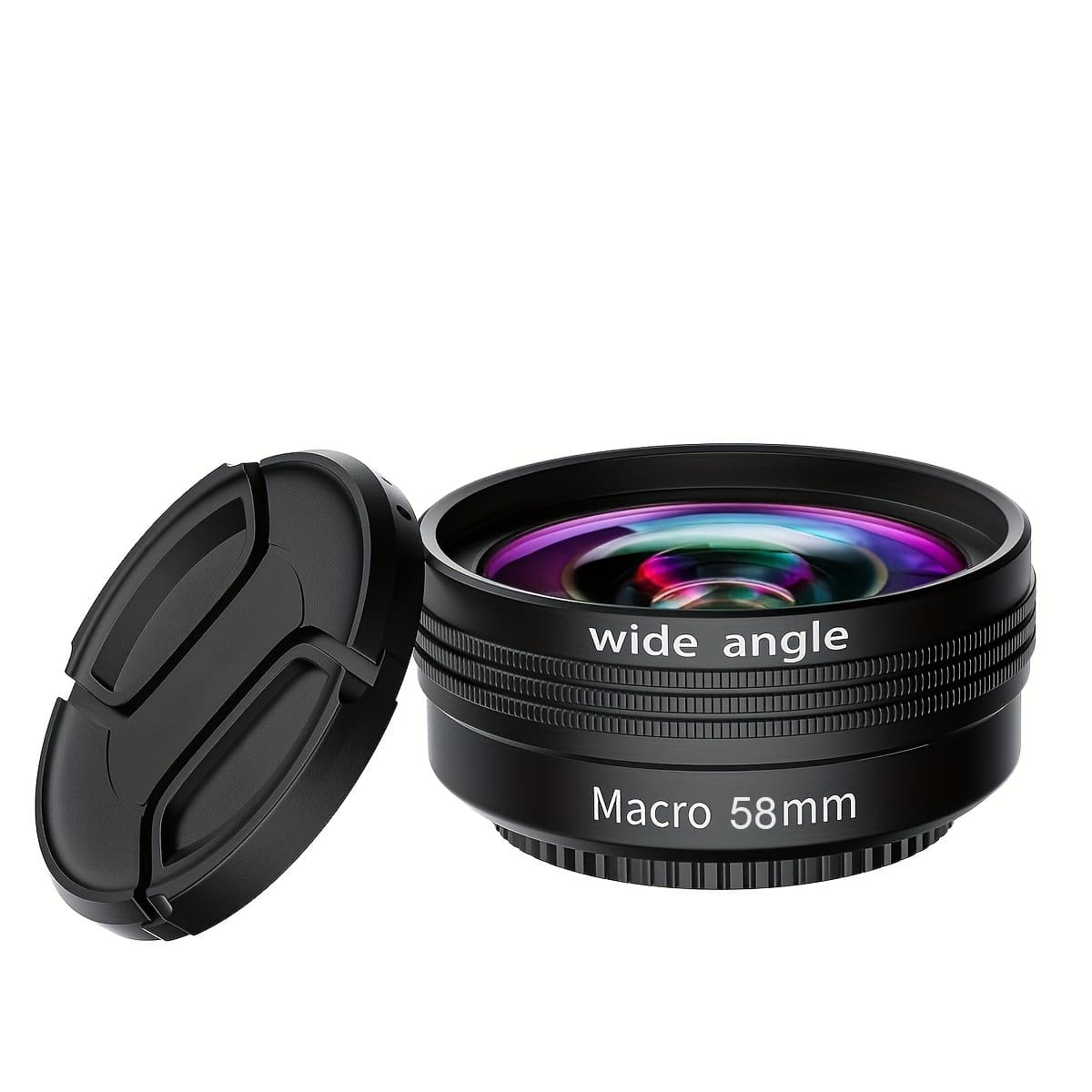 TEMU 49/52/58mm Wide Angle And Macro Camera Lens Attachment - Capture Stunning Photos With High-definition , Professional Hd , And For For For Cameras