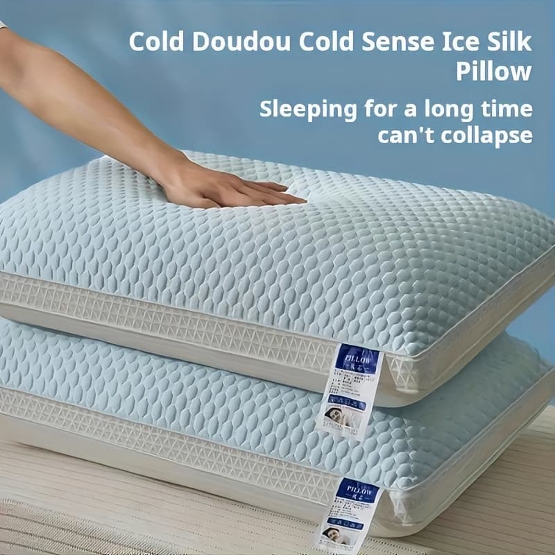 TEMU Set Of 2 Pillows, Soft And Cozy For Sleep Protection, Hotel-grade Pillow, Ideal For Home Use, Neck Support Pillow For Student Dorms