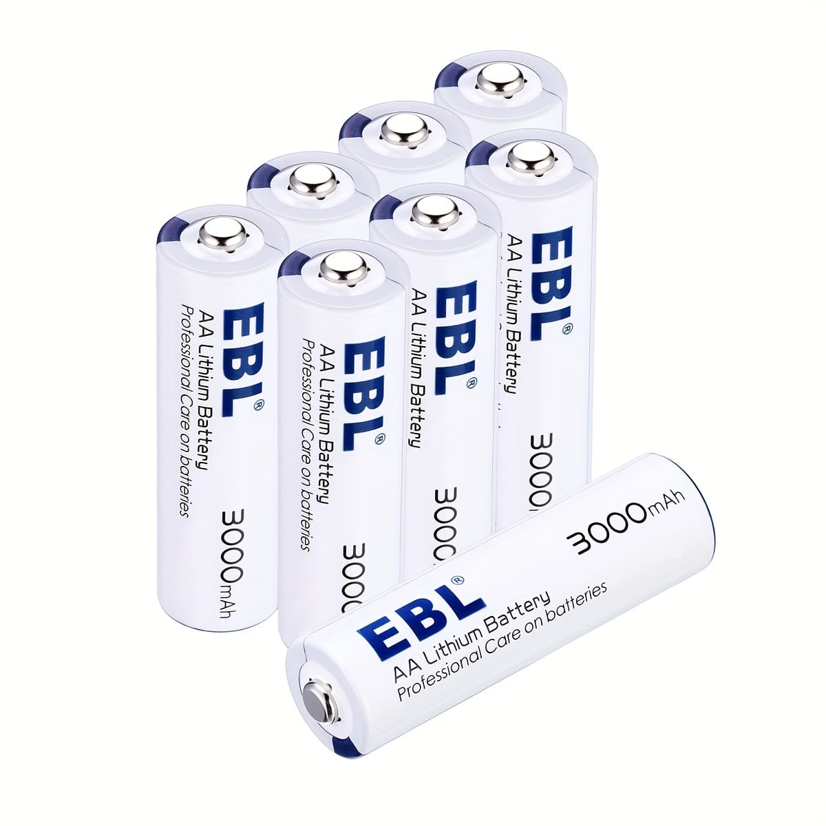 TEMU Ebl Lithium Aa Battery, 3000mah 1.5v Lithium Iron Aa Batteries For Flashligh Remote Control -non-rechargeable