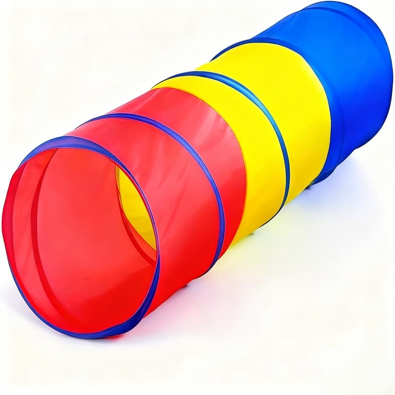 TEMU 1pc Tunnel Crawling Toy Tent, Suitable For Young Children, Infants, Children Or Pets, Classic Crawling Tunnel Toy For Indoor And Outdoor Use