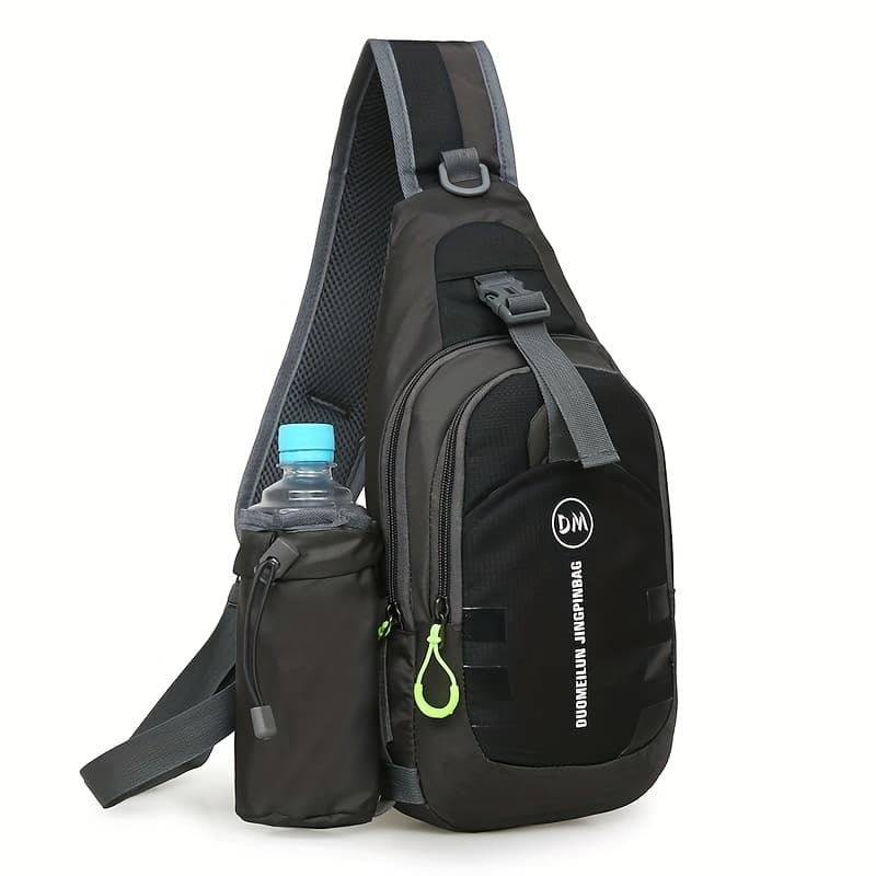 TEMU 's Chest Bag - Convenient Travel, Large Capacity, Compact Size, Fashionable Sports & Fitness Unisex Crossbody Bag, Simple Trendy Phone And Coin Purse For Daily , Business, And Work