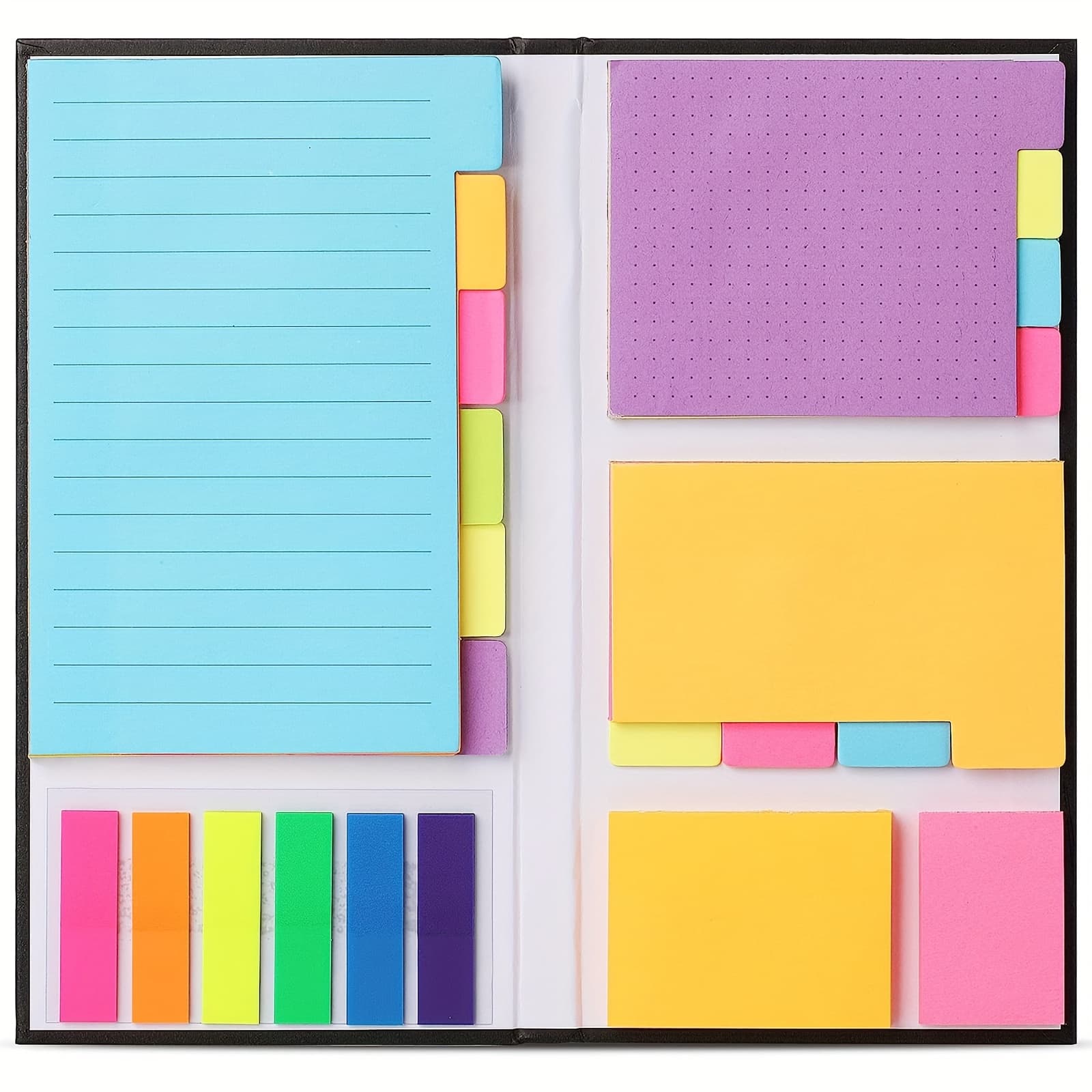 TEMU Scrapbooking Die-cut Sticker Note Set, 410 Sheets, School Supplies, Office Supplies, Planner Sticky Note Dividers, Book Sticky Notes, Sticky Notes