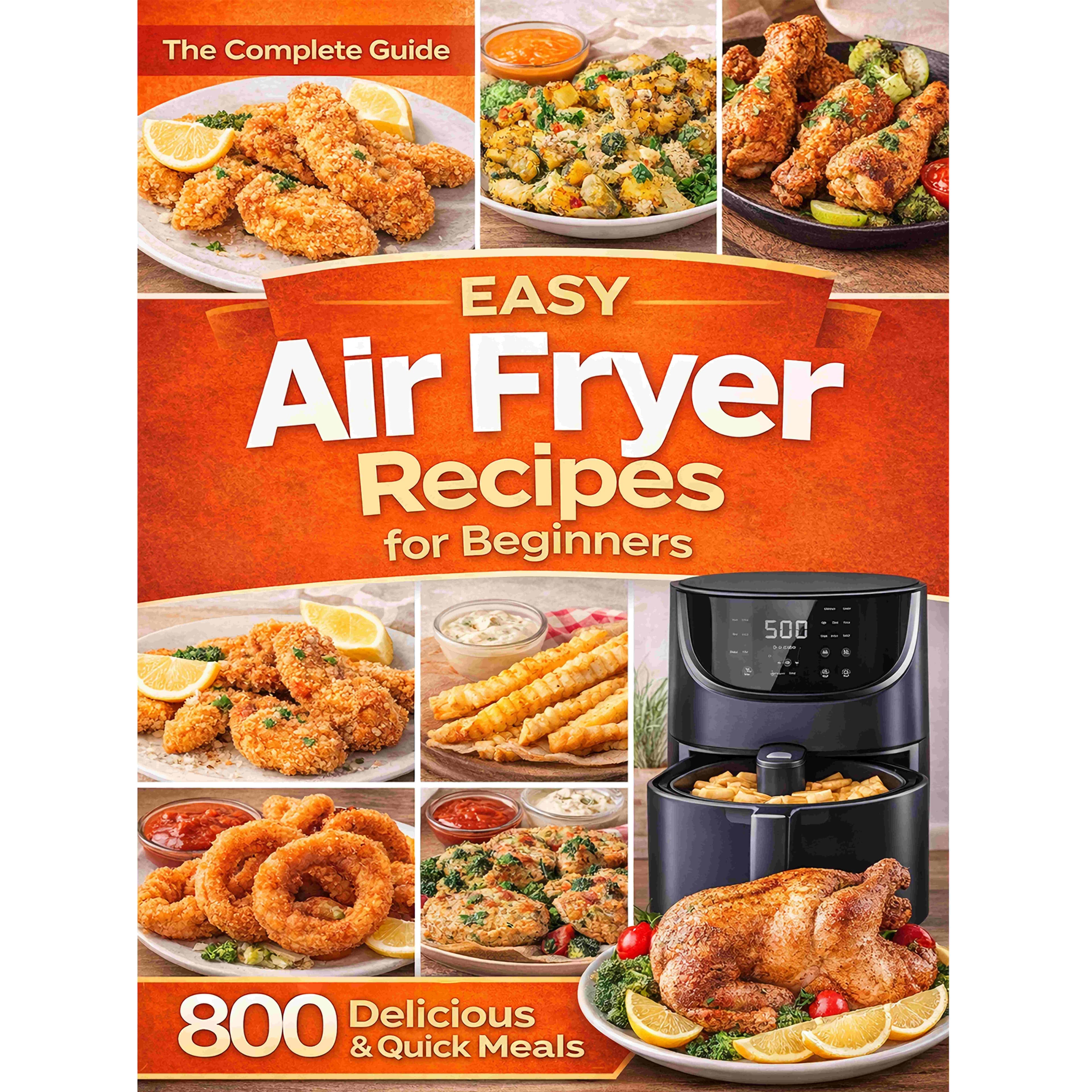 TEMU The Ultimate Air Fryer Cookbook For Beginners: 800 Quick, Easy & Affordable Recipes To Fry, Bake, Grill & Roast Family Favorites | 21-day Meal Plan