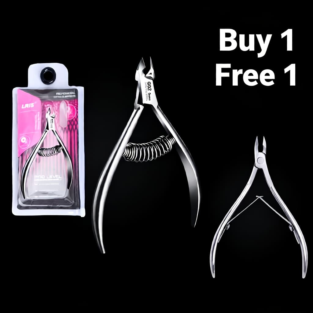 TEMU Stainless Steel Cuticle Trimmer Designed For, Featuring A Sharp Blade And Double Spring Mechanism, Ideal For Nail Care And Pedicures