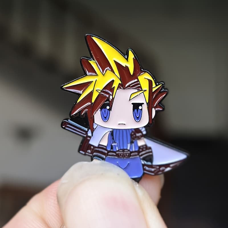 TEMU Adorable Boy Anime Brooch Badge Christmas Gift Holiday Party Present