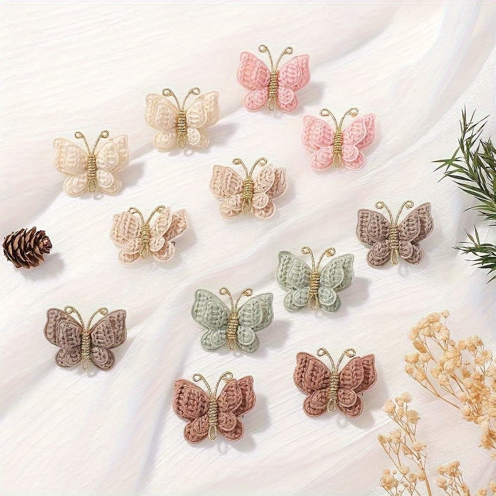 TEMU 12pcs Boho Hair Clips For Girls - Cute & Simple Fashion Accessories