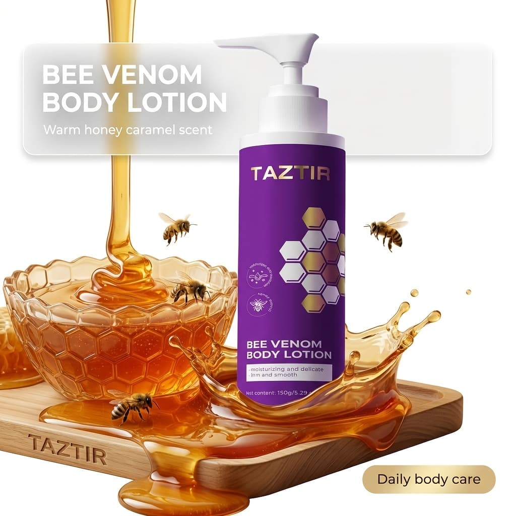TEMU 5.29oz/10.58oz Bee Venom Firming & Lifting Cream - Enriched With Hyaluronic Acid And Vitamin E To And , Light Beige, And , Suitable For Types, Light Texture, To And Neck.