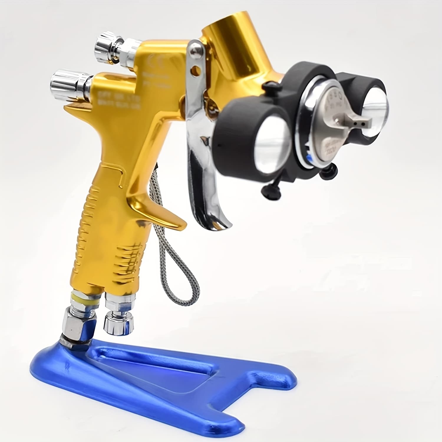 TEMU Spray Paint Gun Light, Universal Automotive Paint Gun Lighting With Warm/ White Two-color Light Adjustable Memory Function System, Spray Gun Portable Led Light For Home (battery Included)
