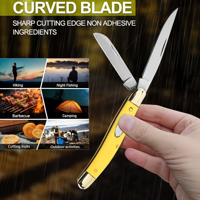 TEMU 1pc Classic Retro Pocket Knife, Old-fashioned , Outdoor That The Challenges Of The Outdoors - Perfect For Outdoor Activities And Emergencies, The For Sports, Camping And Outdoor Lovers