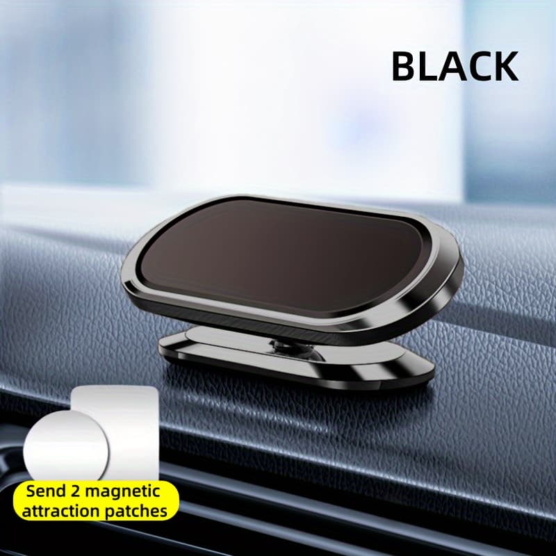 TEMU Car Mounted Magnetic Phone Holder, [magnet N52 8pcs] [super Strong Magnet] [2 Metal Plates] Car Dashboard Phone Holder, Suitable For Iphone,, And All Smartphones And Tablets