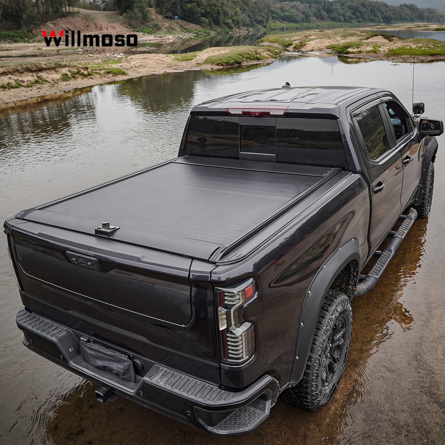 TEMU 5.8ft Truck Tonneau Bed Cover Retractable For 2014-2025 For Chevy Silverado/for Sierra 1500 Waterproof Design, Password Lock, For A Key To Open, Convenient And Secure.
