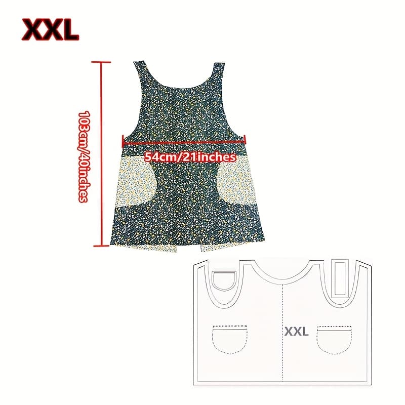 TEMU Sewing Drawings Apron Arts & Crafts Supplies, 's Practical Crossover Slip With Large Pockets Home Kitchen, Dining Room, Cafe, Culinary Gardening Works Gifts Are Instructions For Making It