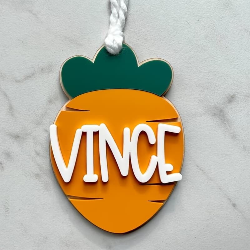 TEMU Personalized Name Carrot Easter Basket Tags, Easter Basket Name Labels, Easter Basket Fillers, Easter Tags, Custom Easter Carrot Gift Tags
