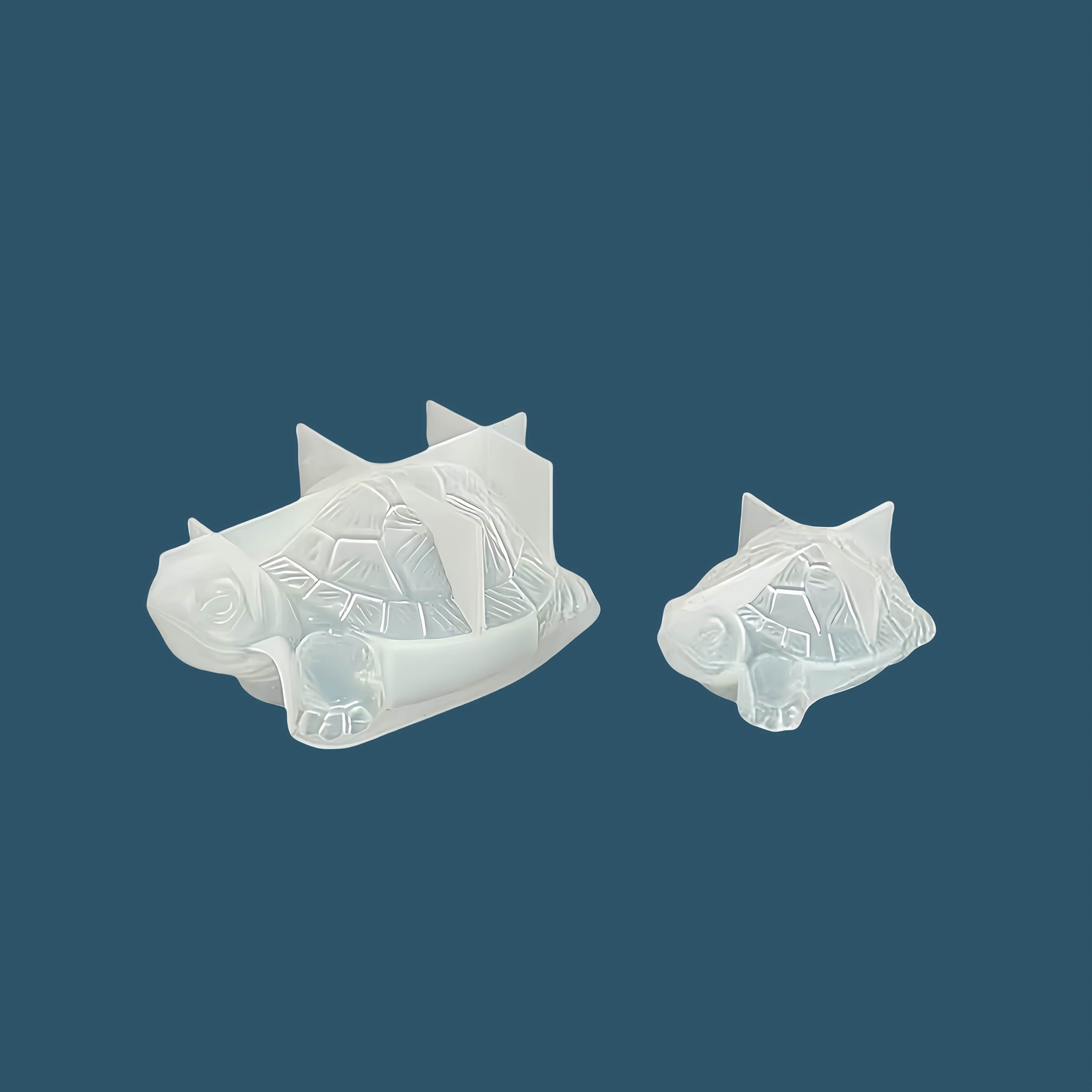 TEMU 2pcs 3d Turtle Silicone Molds, Turtle Clay Molds, Gypsum Molds, Turtle Candle Molds, Aromatherapy Gypsum Ornaments, Gypsum Molds, Suitable For Gypsum, Concrete And Resin Crafts,