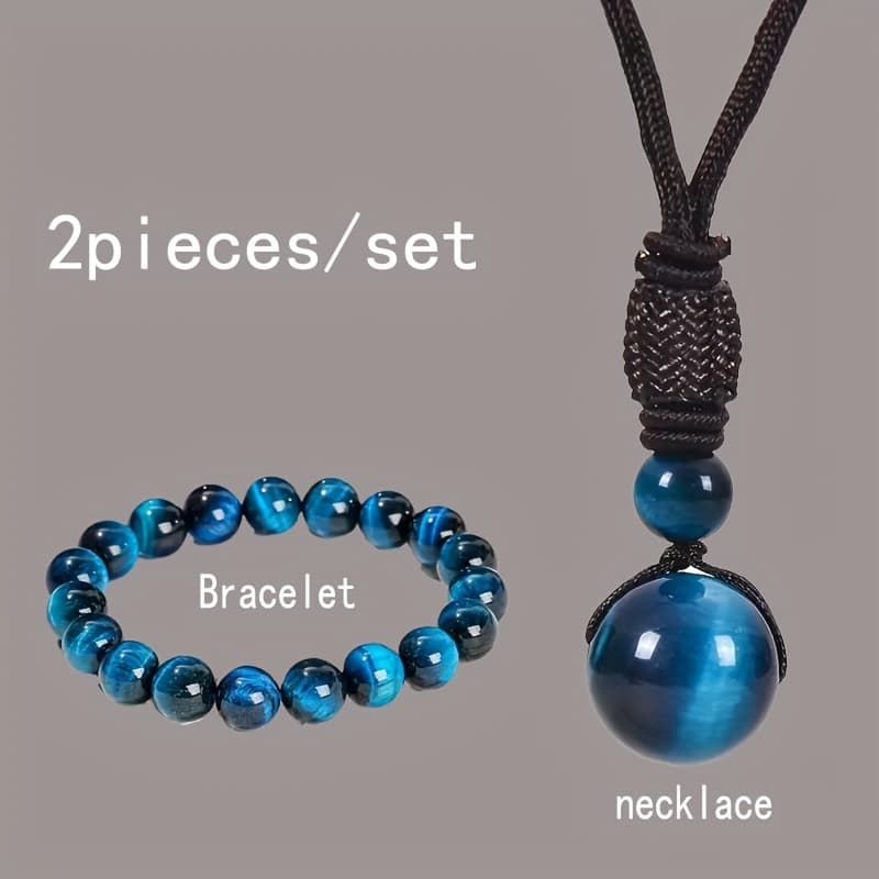 TEMU Fashion Blue Eye Bracelet, Blue Eye Pendant Necklace, The Best Holiday Gift For Your