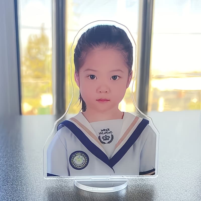 TEMU 2d Flat - [2d Flat] 2d 8cm/3.15inch Custom Acrylic Standee | Photo-custom, Lifelike Poses, Perfect For Weddings/anniversaries/mother Day, Indoor And Outdoor