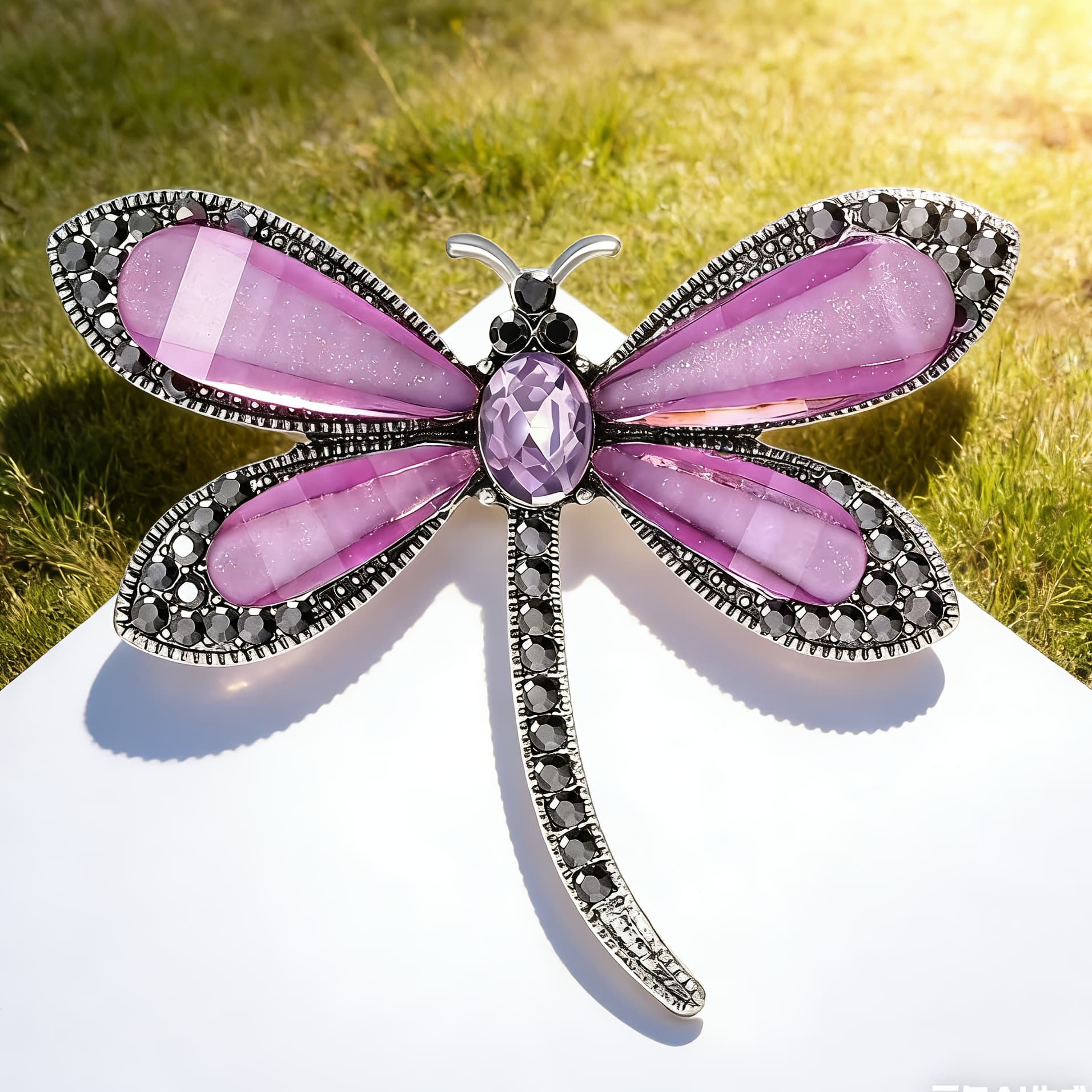 TEMU New Stylish Alloy Dragonfly Brooch, With Sweaters, Coats, Suits, And As A Decorative Pin