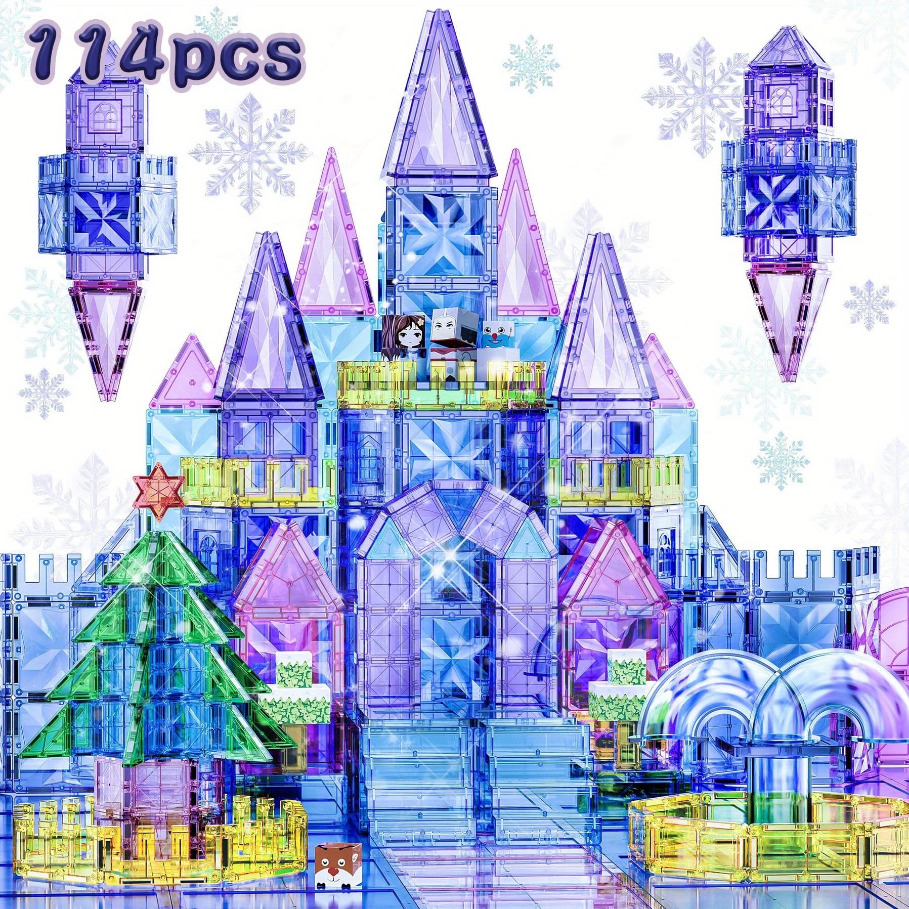 TEMU Set Of 114pcs Featuring A Theme, Designed As Puzzle Toys For Kids