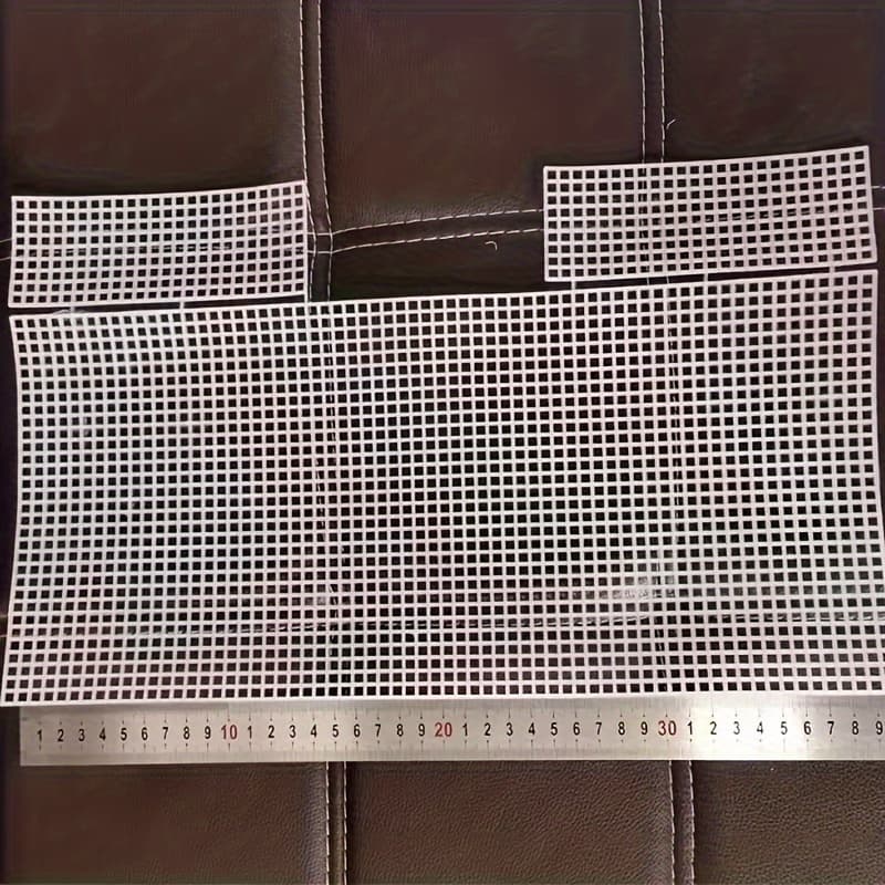 TEMU 1pc Plastic Mesh Grid Plate For Diy Making Bag Auxiliary Weaving Sewing Embroidery Knitted Handmade Woven Bag Shoulder Crossbody