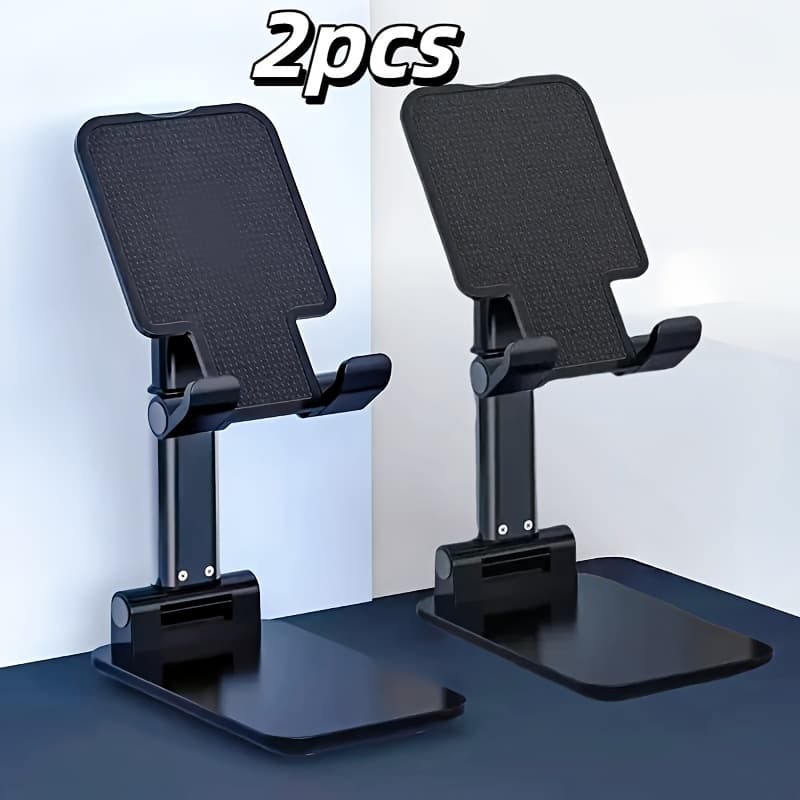 TEMU Mobile Phone Stand Set (2/3pcs Mobile Phone Stand + Desktop Cable Organizer), Foldable, Portable, Multi-functional Mobile Phone Stand, Suitable For Home Desktop Bedside