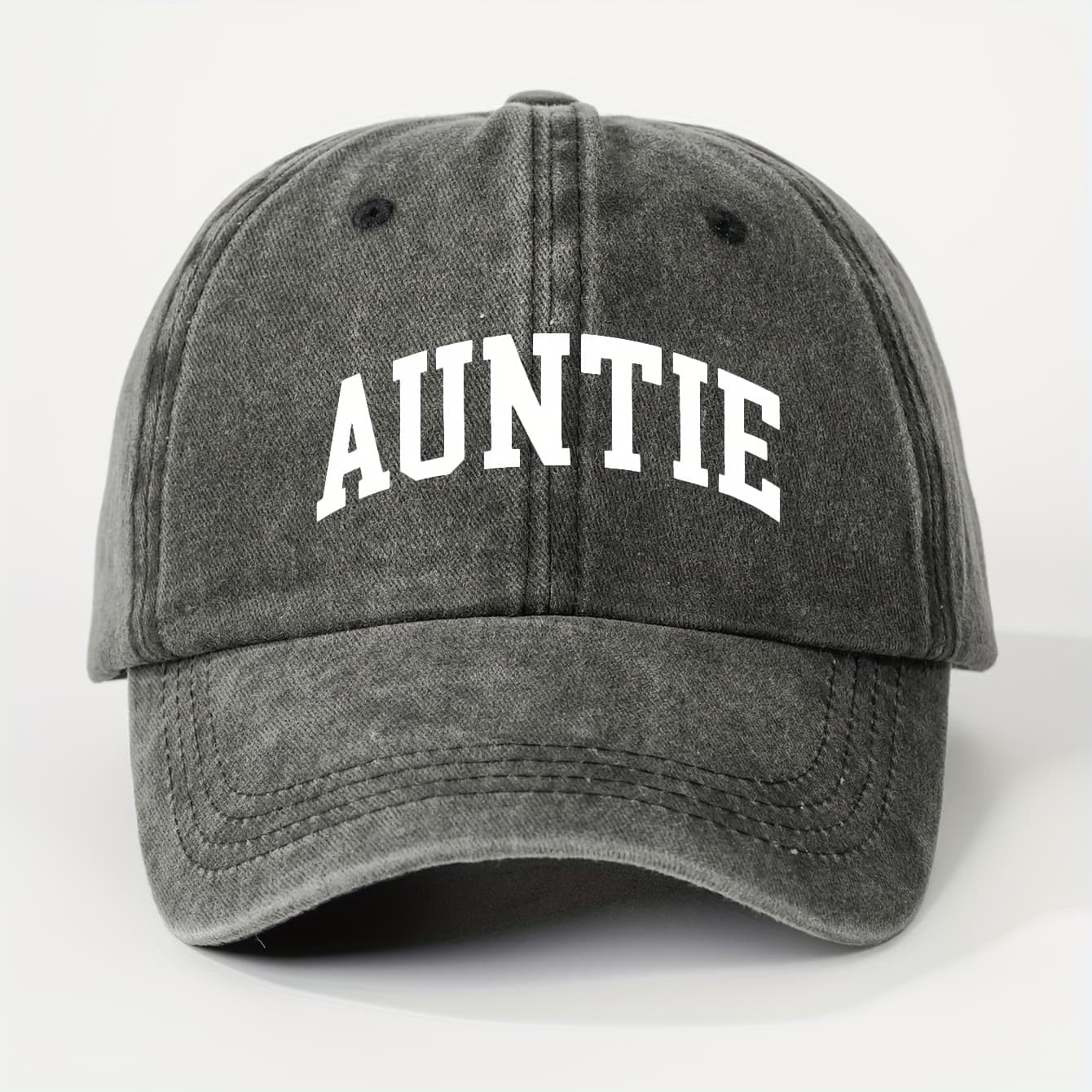 TEMU 1 Printed Auntie Washable Baseball , Unisex Outdoor Trucker Hat, Breathable Adjustable Golf For Women, Summer Fashion Curved Brim Y2k Couple