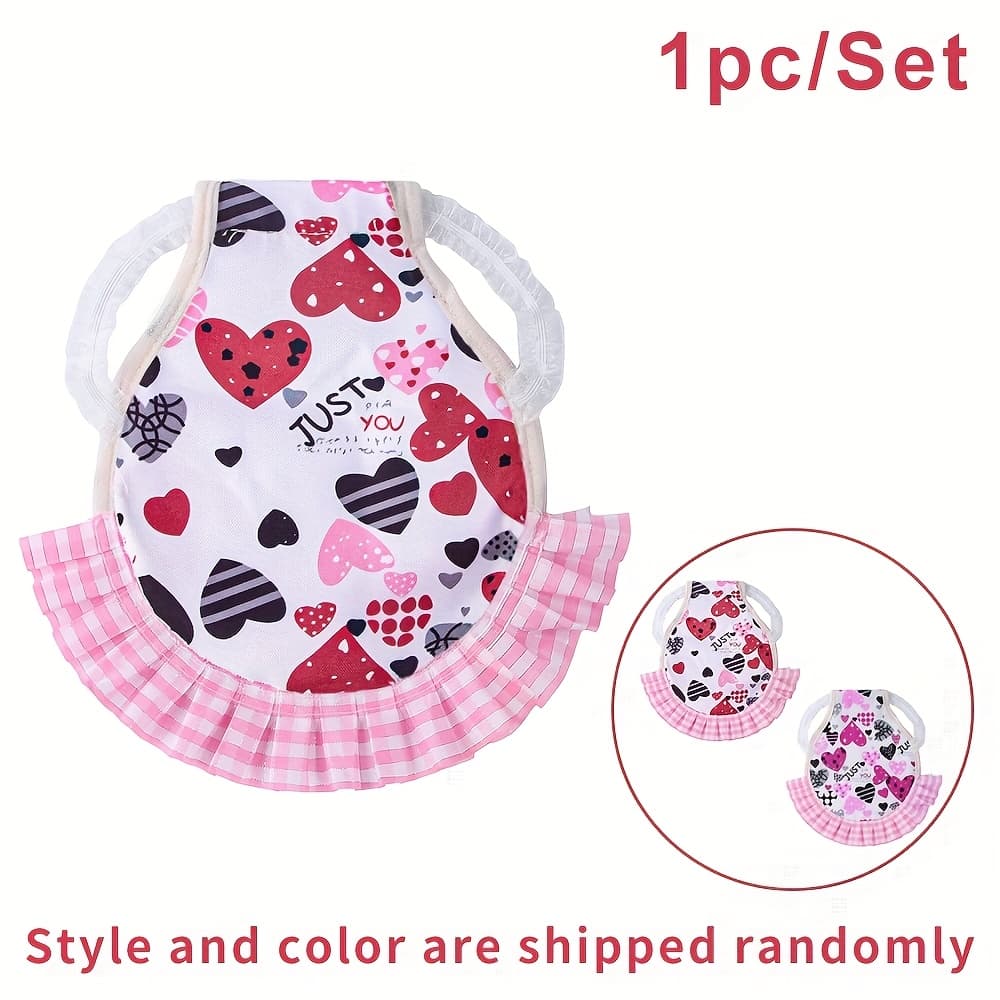 TEMU New Chicken Clothes Pet Chicken Vest Elastic Lace Outfit Chicken Duck Goose Chest Back [random Pattern Position]