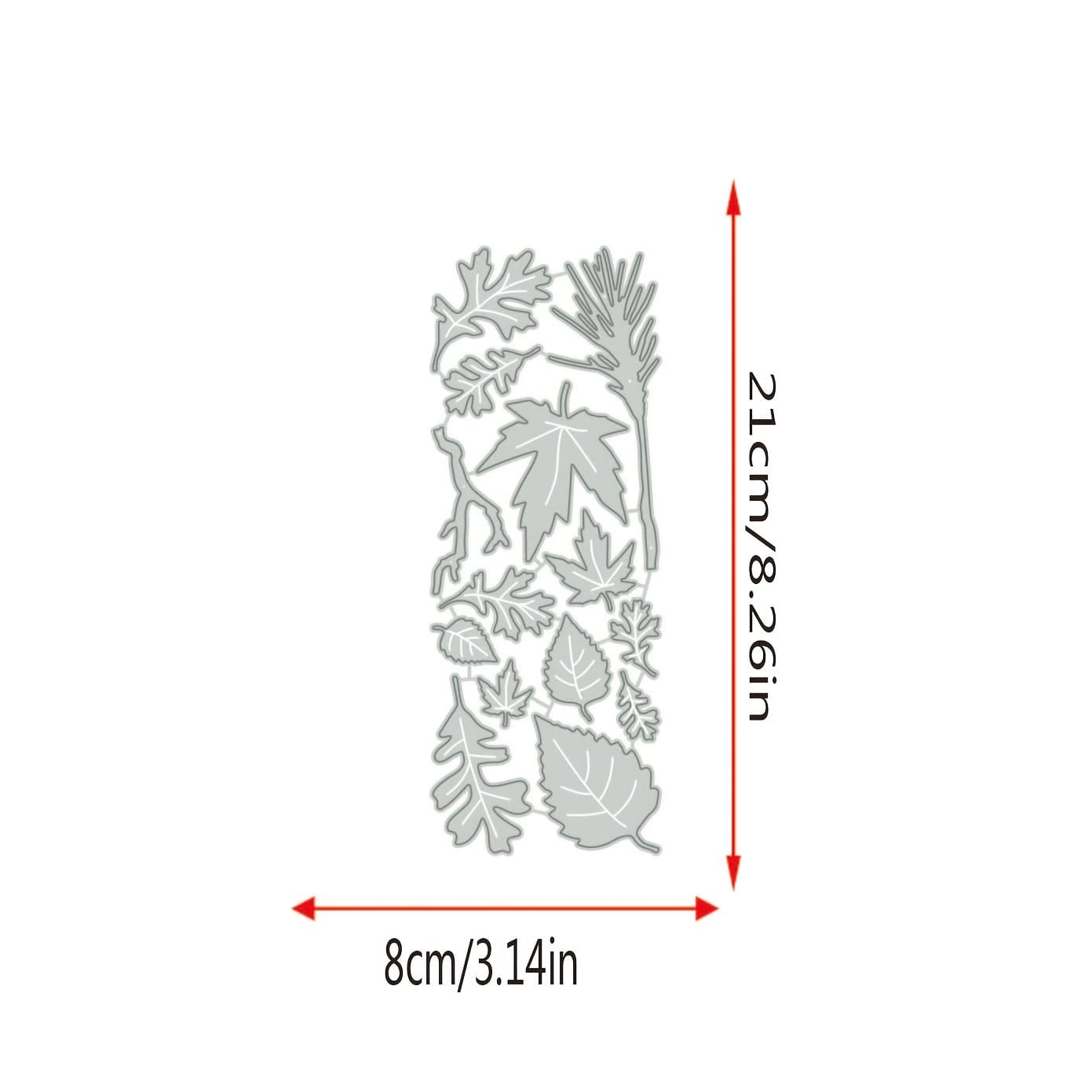 TEMU 1pc Metal Cutting Dies Leaf Diy Paper Craft Knife Mould Blade Punch Stencils Dies